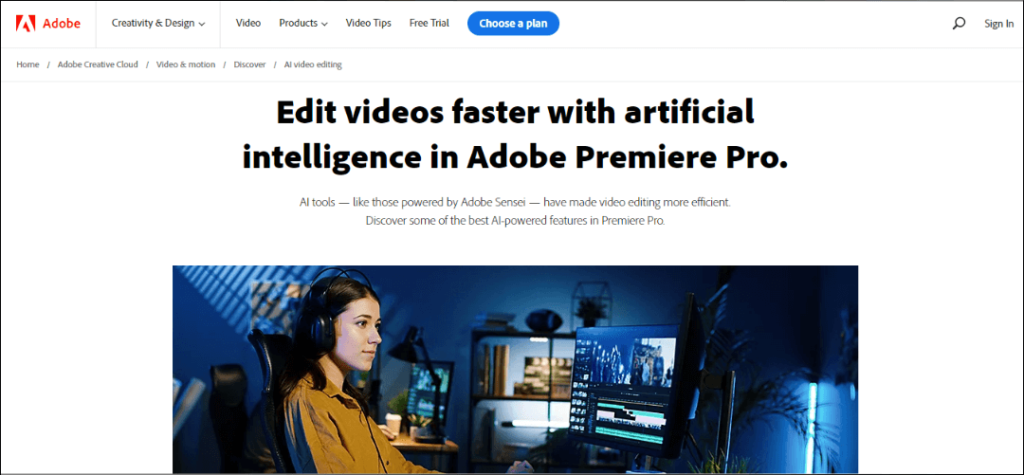 Premiere AI video generator