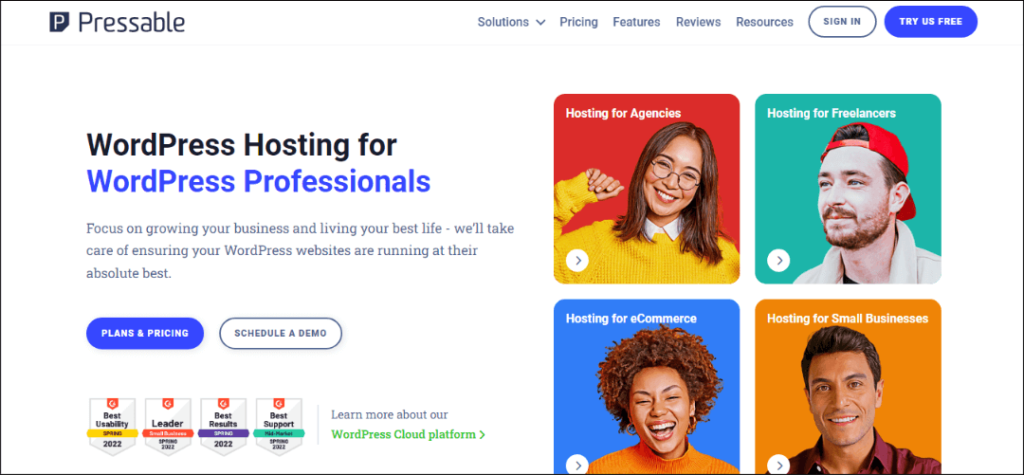 Pressable web hosting