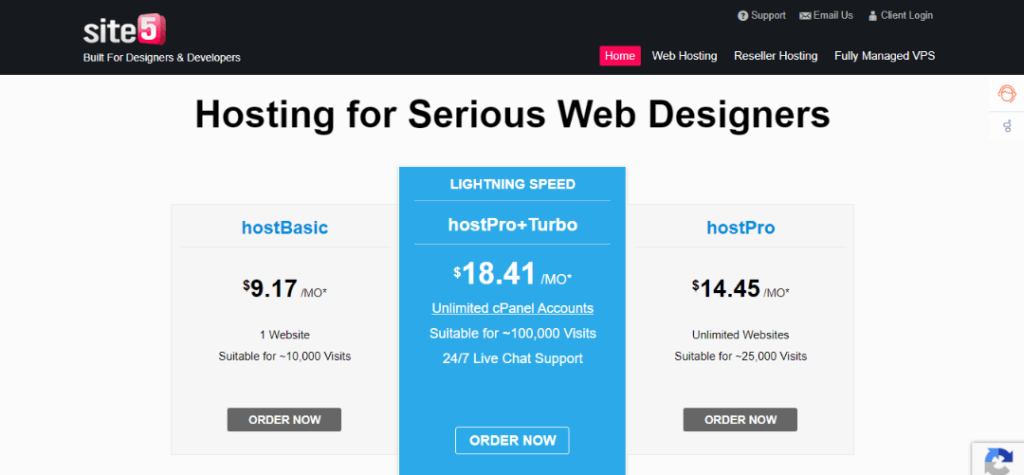 Site5 web hosting
