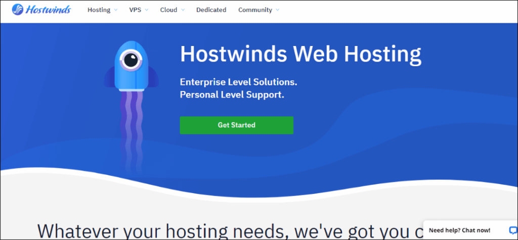 Hostwinds web hosting