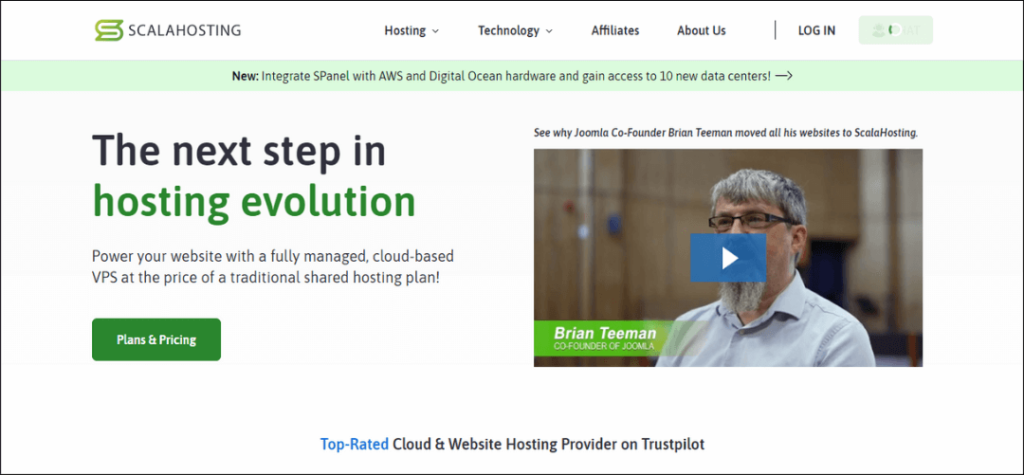 ScalaHosting web hosting