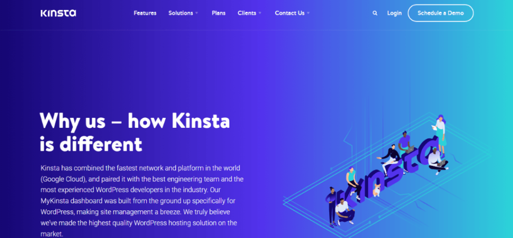 Kinsta web hosting