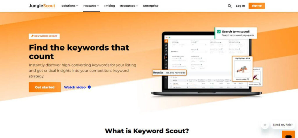 Jungle Scout Amazon keyword research tool