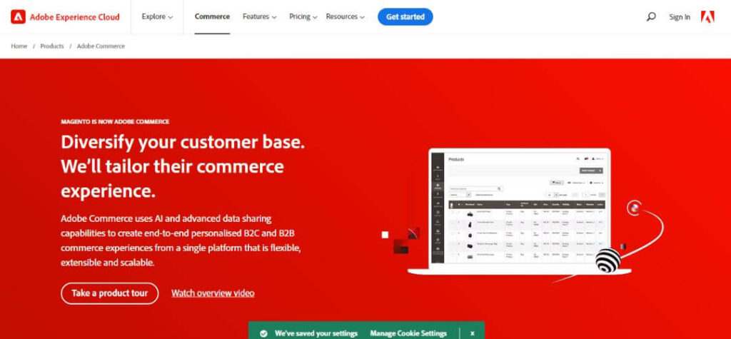 Adobe Commerce ecommerce platform