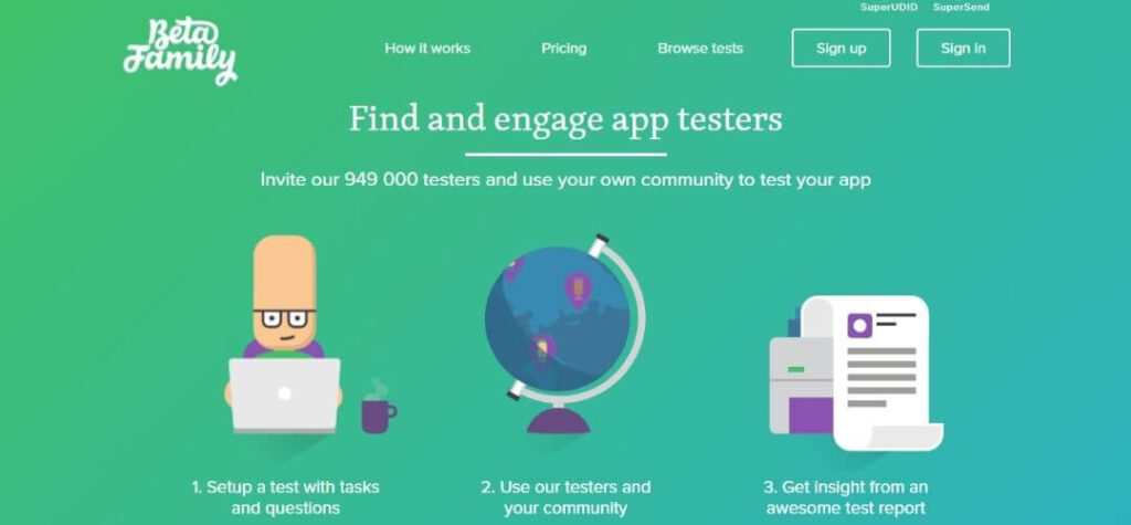 Beta Family: way to make money online with app as a tester