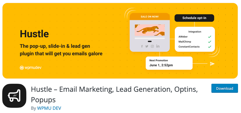Hustle - email marketing, lead generation