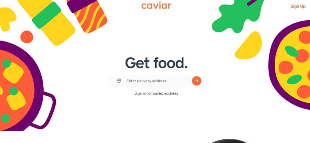 Caviar - How To Make Money Delivering Food In 2023: Food Delivery Apps