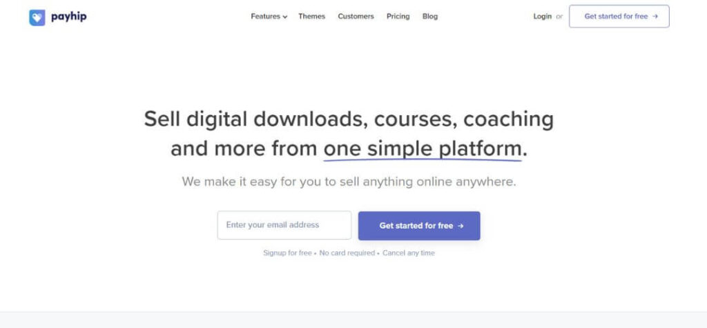 Payhip to sell digital download, courses, coaching, and more