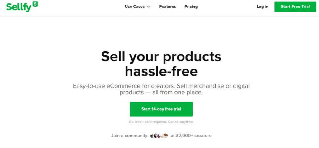 Sellfy: sell your products hassle-free
