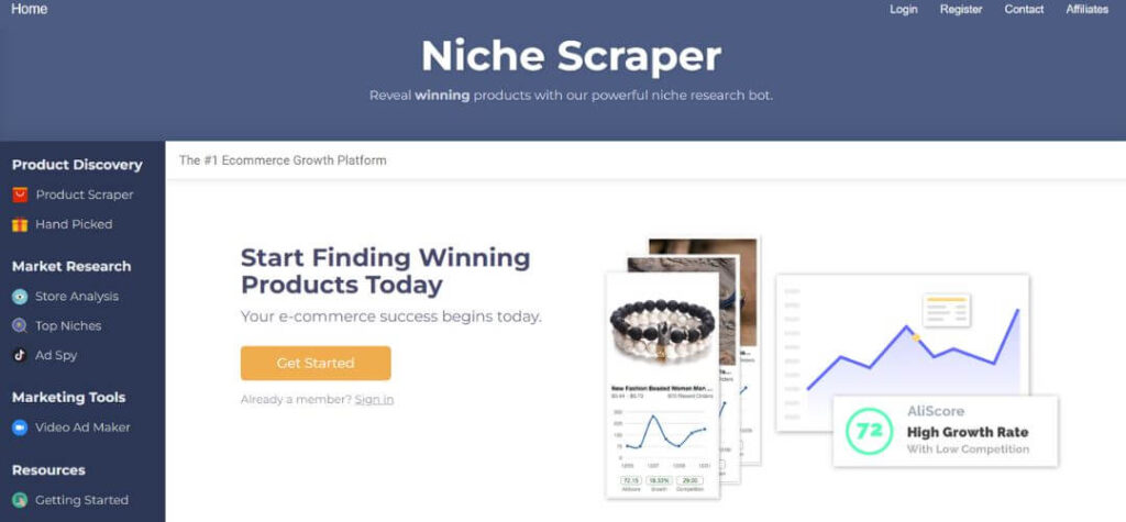 Niche Scraper Dropshipping product resaerch tool