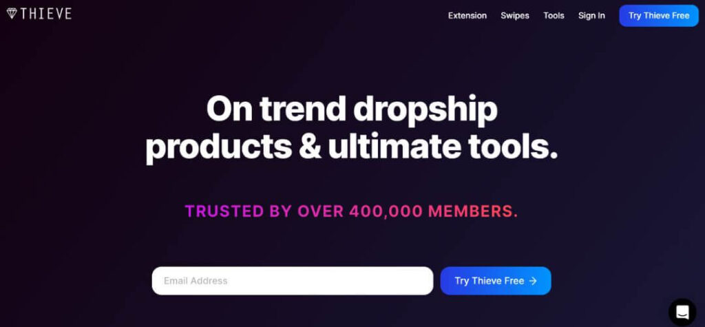 Thieve.Co dropshipping product research tool